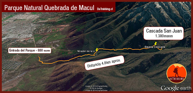 Mapa Quebrada de Macul